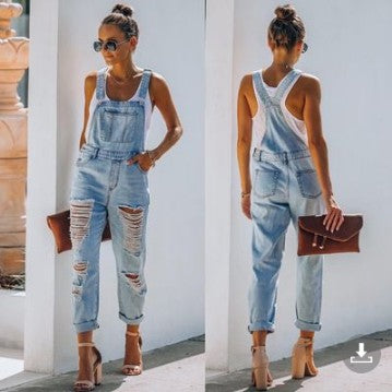 Women's Denim Ordinary Mid-rise Blue Jeans