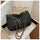 Fashion Simple Solid Color Diamond Chain Bag