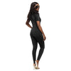 European And American Women's New Fashion Casual Sports Solid Color Jumpsuit