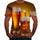 Personalized Design Beer 3D Digital Print Flower Men Short-Sleeved T-Shirt