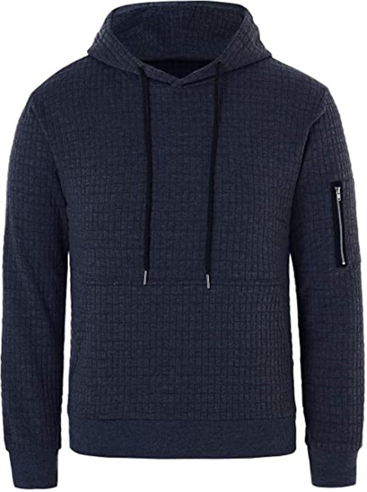 Long Sleeve Hoodie Zip Pocket Hooded Sports Jacket