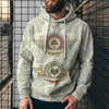 3D Digital Printing Loose Hooded Sweatshirt