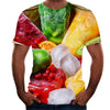 3D digital round neck short sleeve