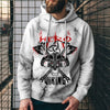 3D Digital Printing Loose Hooded Sweatshirt