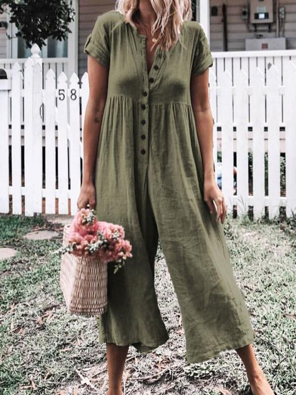 Hot Selling Cotton Blend Jumpsuit