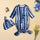 Tie-dye Long-sleeved Baby Sleeping Bag Cotton Suit For Boys And Girls