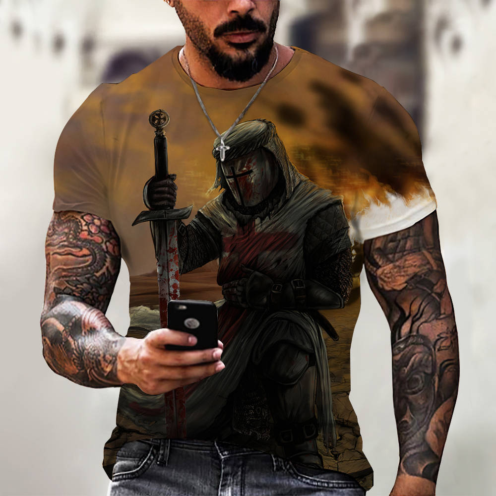 3D Digital Printing Casual Short-Sleeved T-Shirt