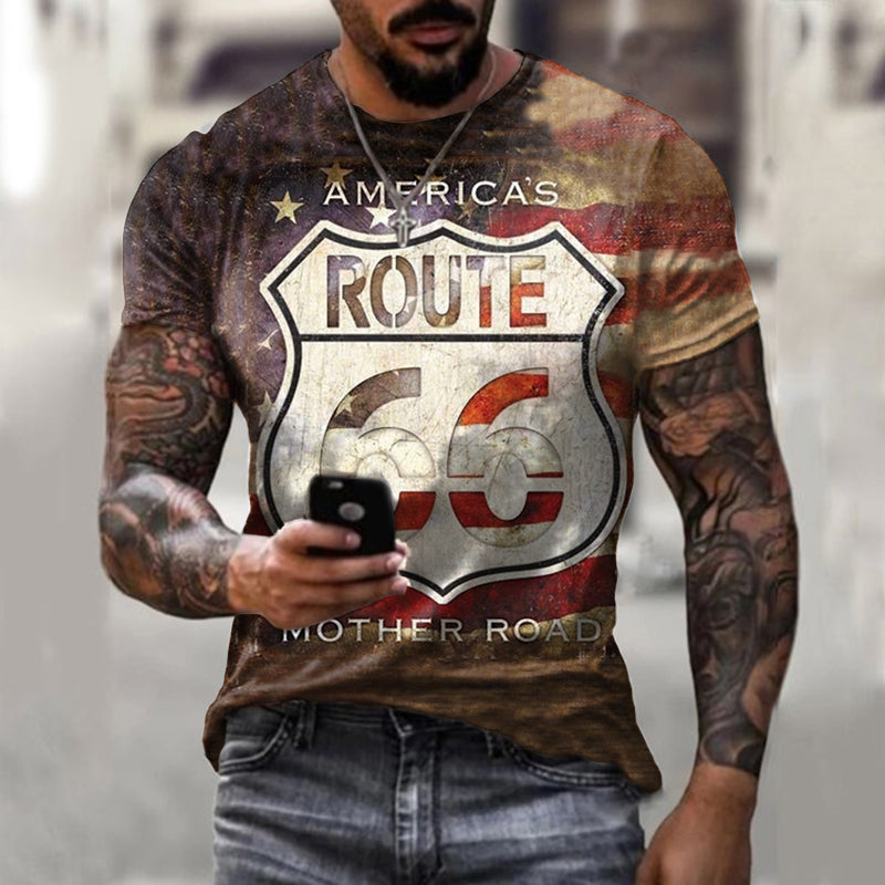 Personalized 3D Digital Printing Short-Sleeved T-Shirt