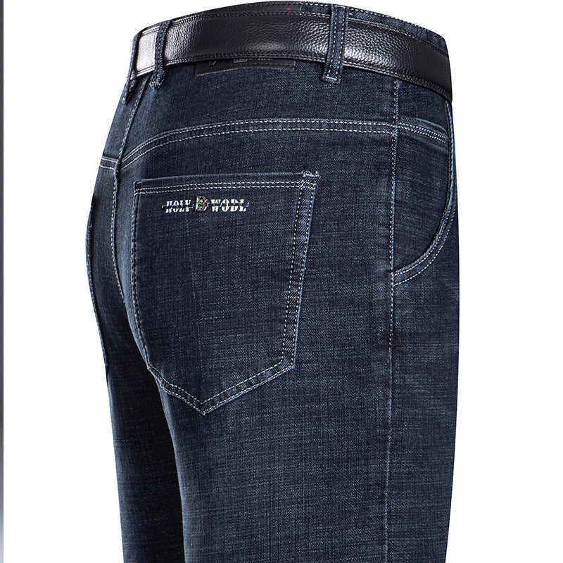 Fashion Retro Simple British Business Casual Jeans