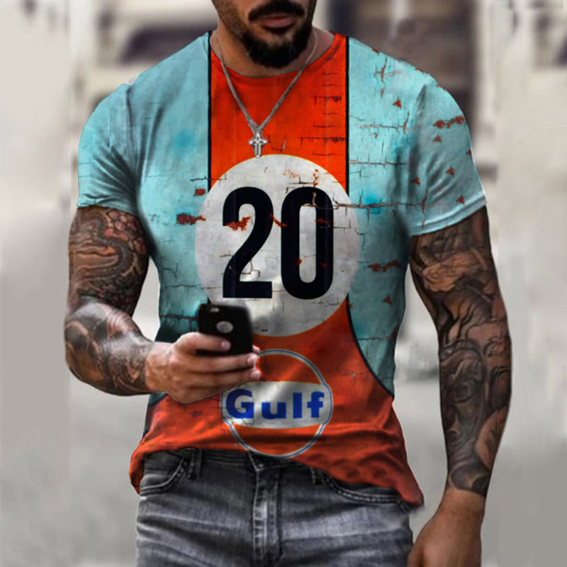 Personalized 3D Digital Printing Short-Sleeved T-Shirt