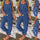 Solid Color Loose Denim Tencel Imitation Denim Temperament Jumpsuit