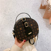 Crossbody Bag Retro Fashion Western Style Portable Round Cake Bag