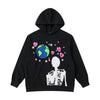 Wind Foam Print Ins American Hooded Sweater Men