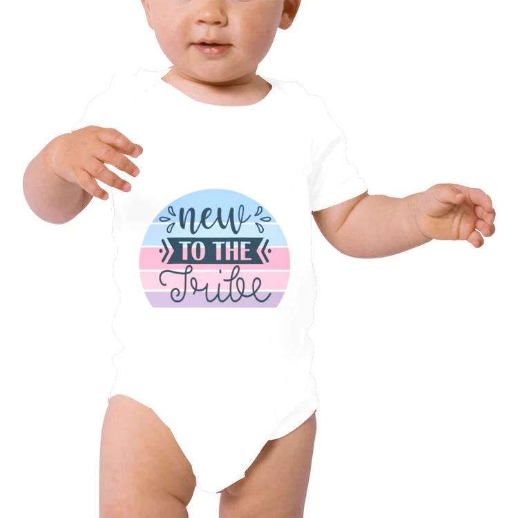 99DIY Baby Powder Organic Short Sleeve One Piece Two-sided Printing Print On Demand NO MOQ Made In China