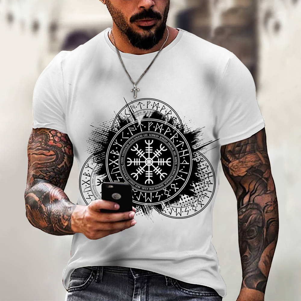 New Men Summer 3Dt Shirt Top Printing Street Short Sleeves