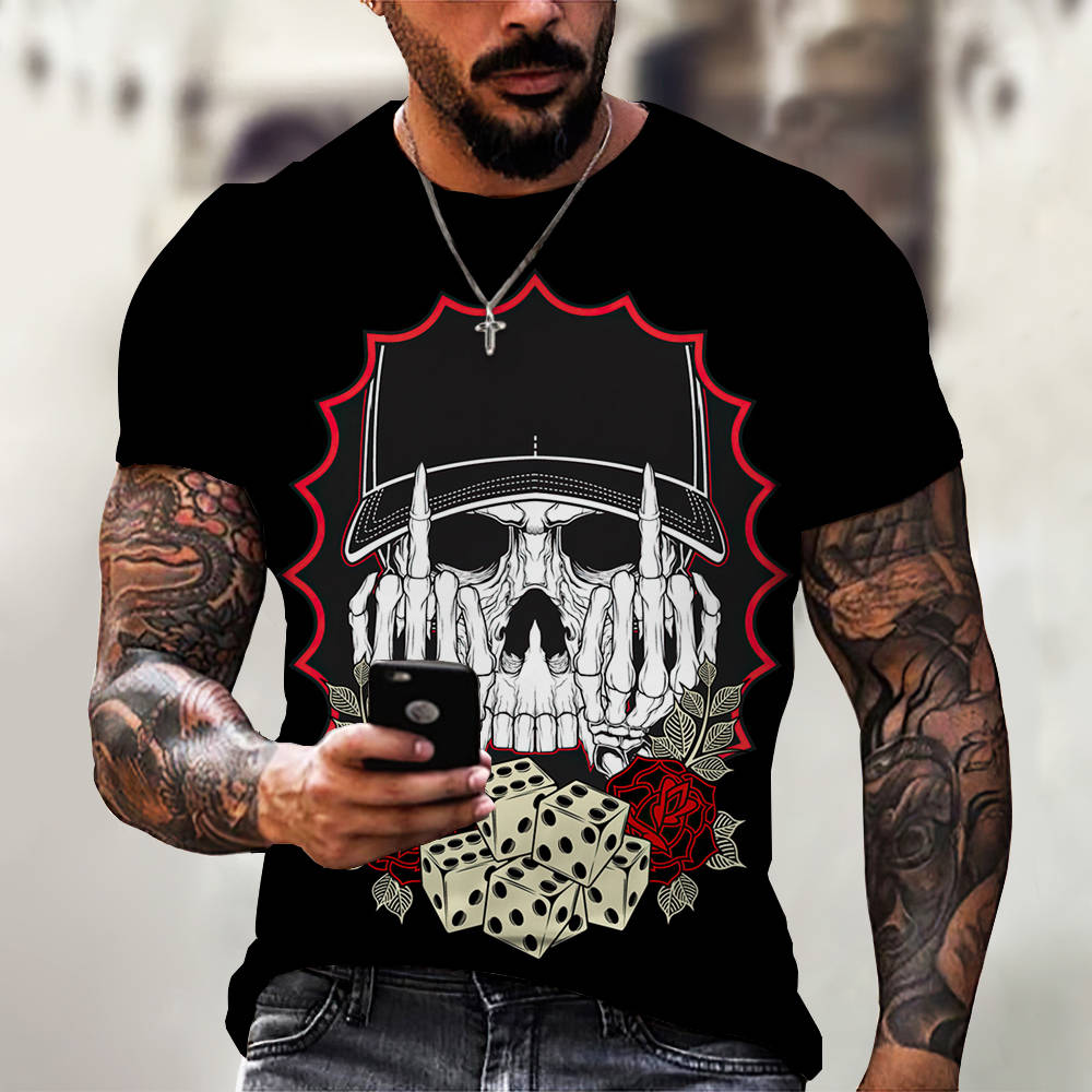 3D Digital Printing Casual Short-Sleeved T-Shirt