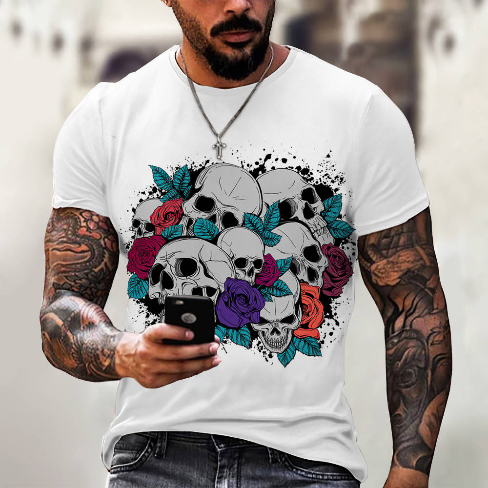 3D Digital Printing Casual Short-Sleeved T-Shirt
