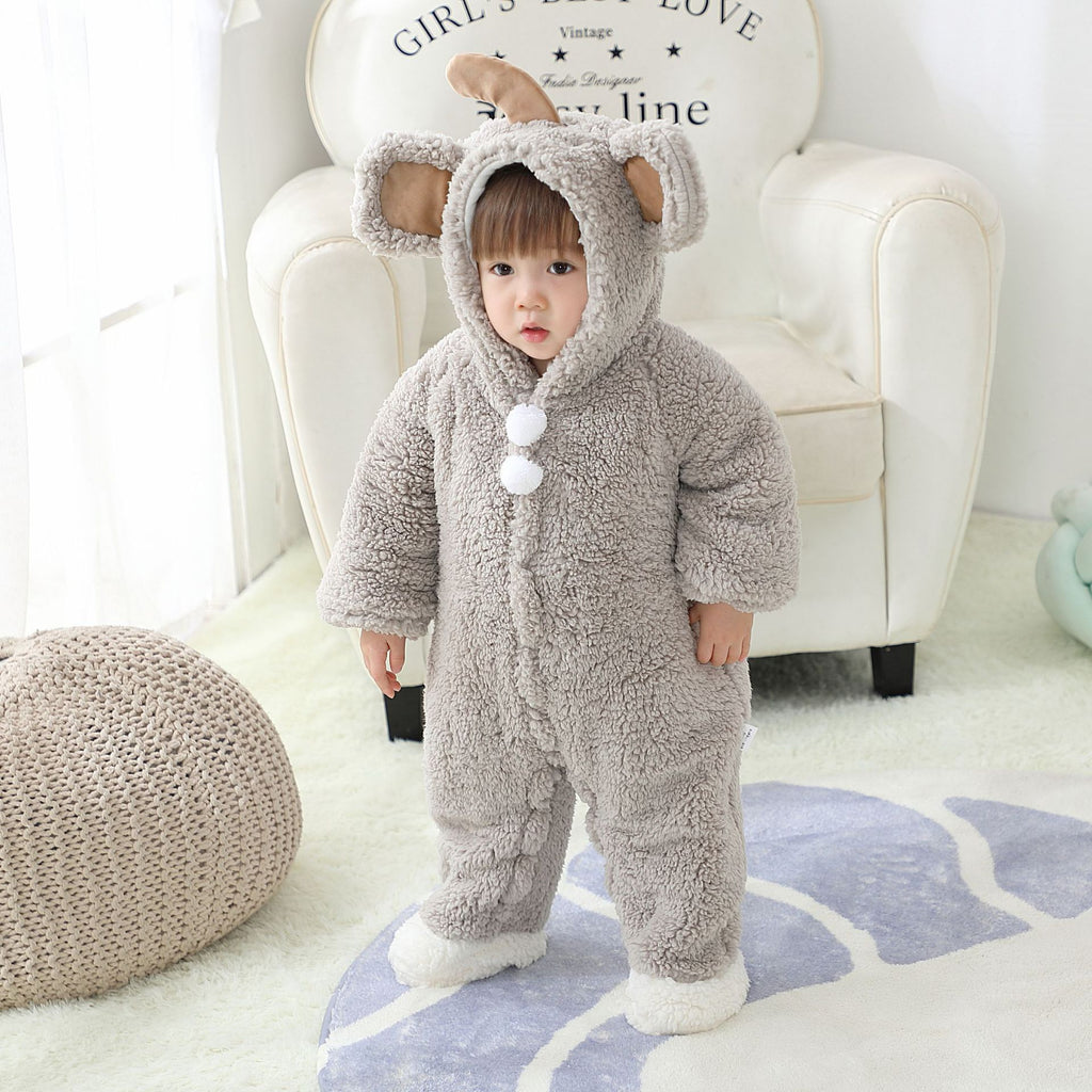 Simple And Cute Thick Warm Baby Onesies