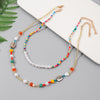 Personalized Handwoven Rice Beads Multilayer Necklace