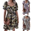 Women's Short Sleeve Casual Ruffle Dress