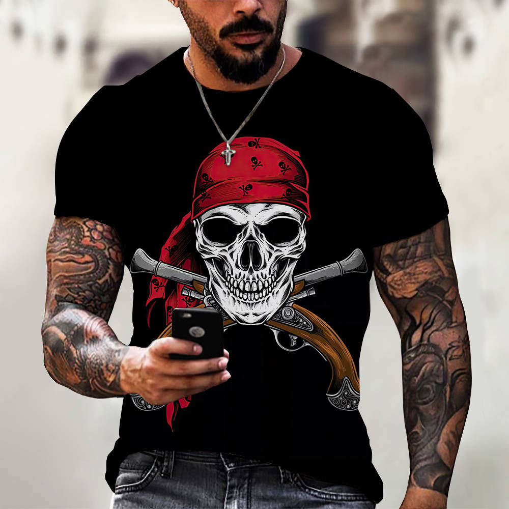 3D Digital Printing Casual Short-Sleeved T-Shirt
