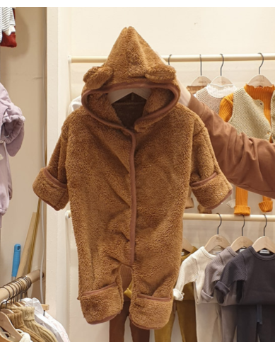 Baby Jumpsuit With Thickened Warm Winter Romper