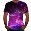 Digital print round neck short sleeve T-shirt