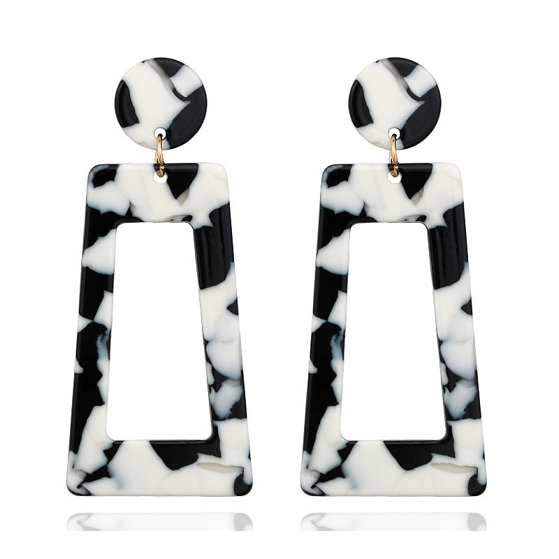 Geometric Acrylic Irregular Earrings Summer Beauty Jewelry