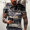 New Men Summer 3Dt Shirt Top Printing Street Short Sleeves