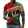 3D Digital Round Neck Short Sleeve T-Shirt