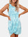 Women's Tie-Dye Print Swimsuit Beach Cover Ups Sleeveless Casual T Shirt Sundress Tank Dress