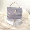 Rhinestone Rabbit Cute Girl Bag Pearl Portable Can Be Diagonal