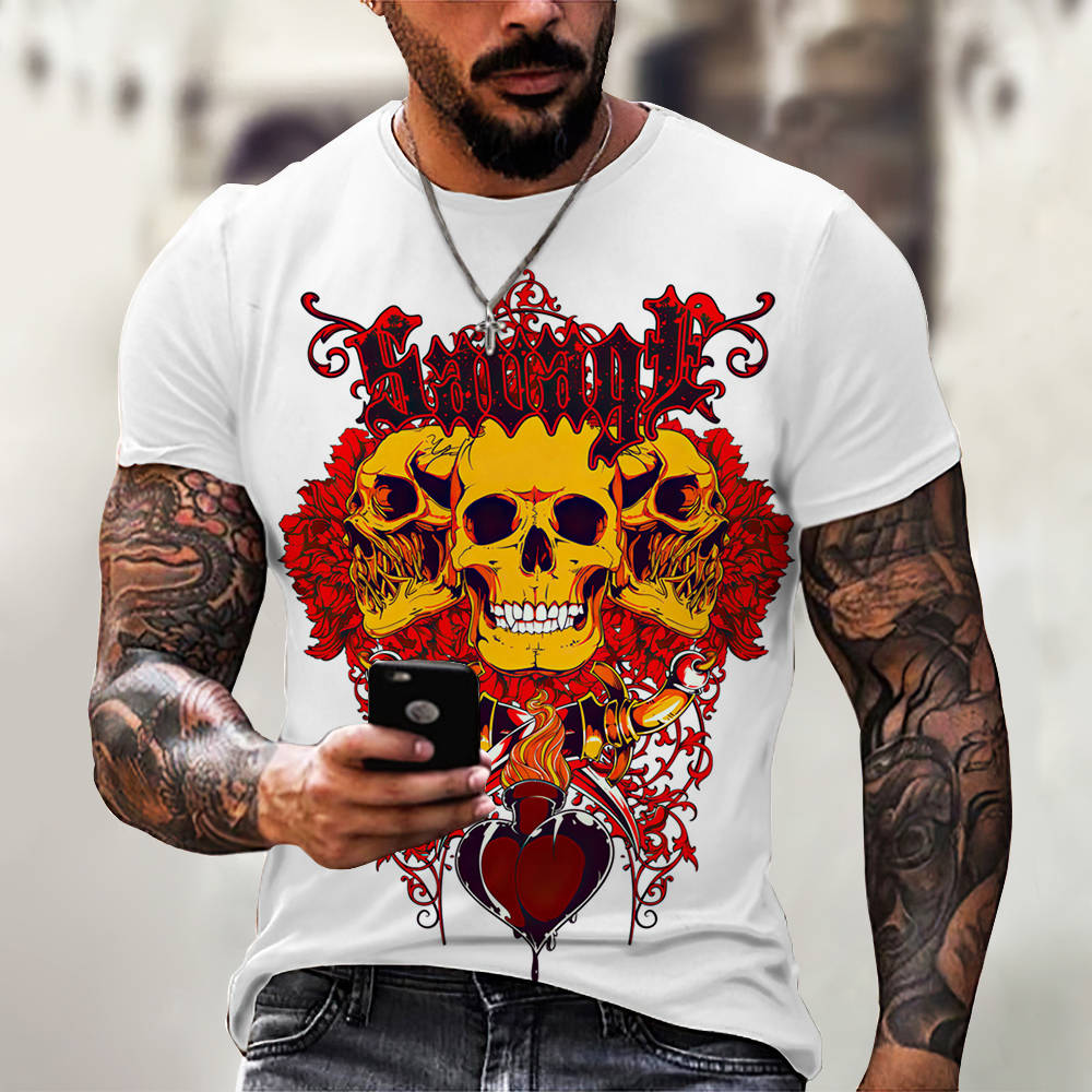 3D Digital Printing Casual Short-Sleeved T-Shirt