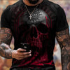 3D Digital Round Neck Short Sleeve T-Shirt