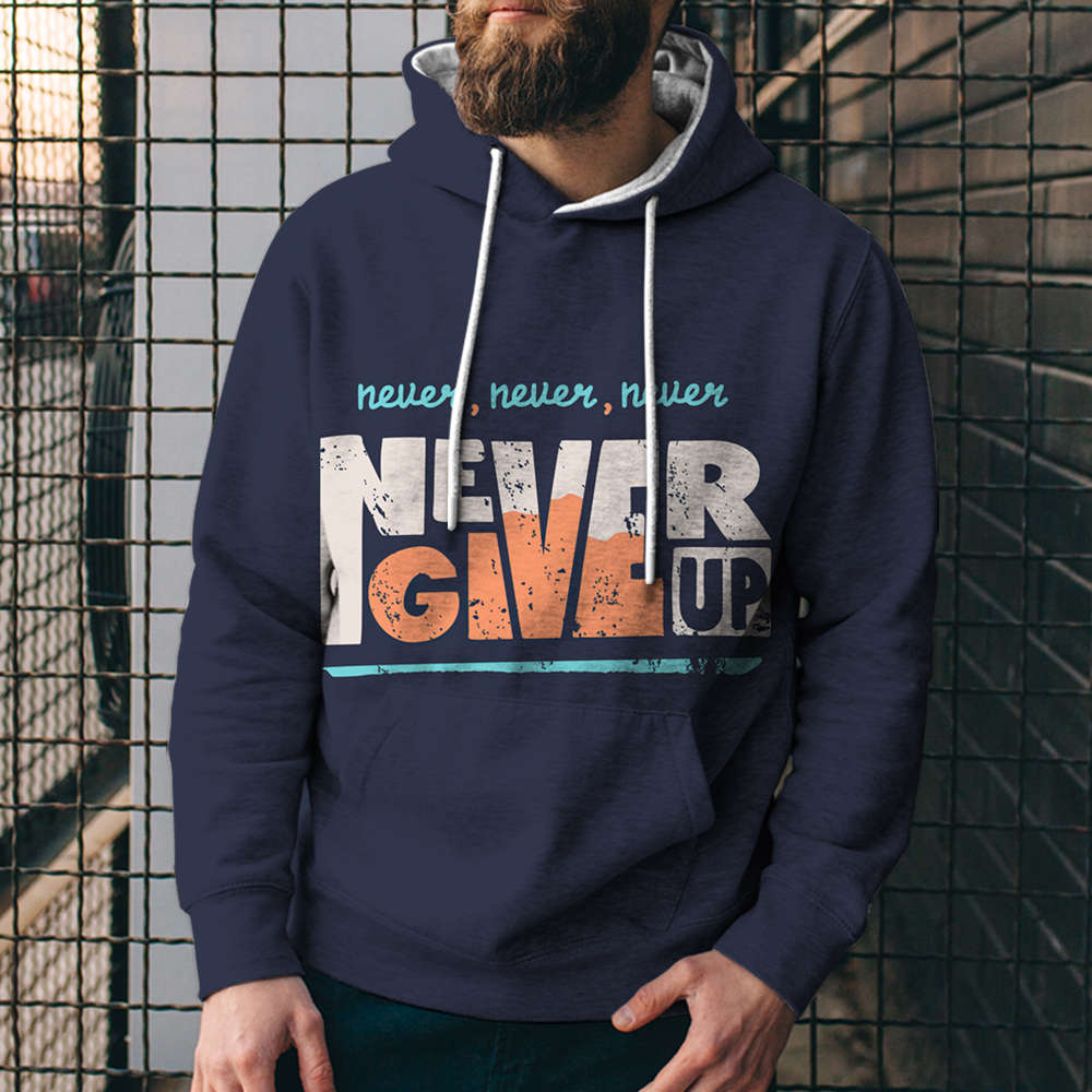 3D Digital Loose Print Hooded Sweatshirt