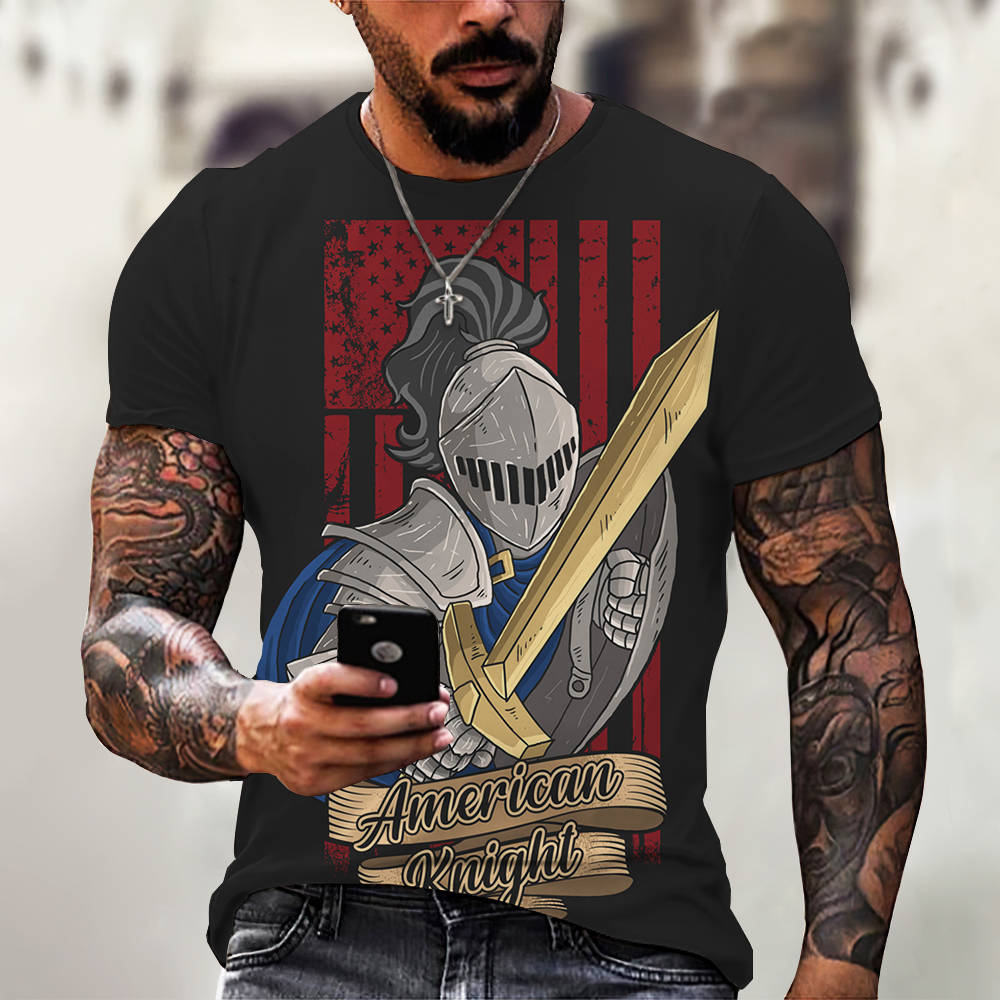 3D Digital Printing Casual Short-Sleeved T-Shirt