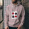 3D Digital Printing Loose Hooded Sweatshirt