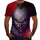 European And American Style Clown 3D Digital Printing Round Neck Short Sleeve T-Shirt