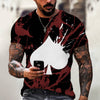 New Men Summer 3Dt Shirt Top Printing Street Short Sleeves