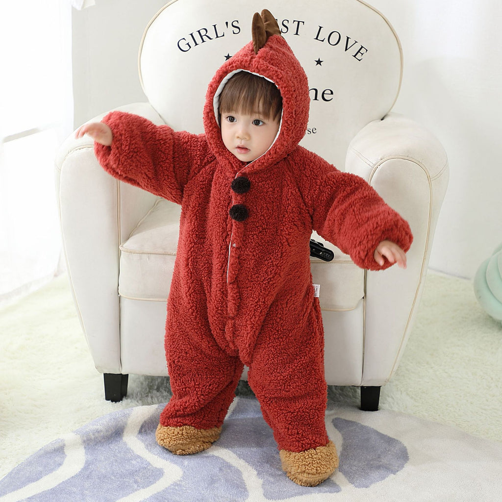 Simple And Cute Thick Warm Baby Onesies