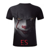 European And American Style Clown 3D Digital Printing Round Neck Short Sleeve T-Shirt