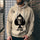 Poker Digital Printed Sweater Street Fashion Loose Sports Hoodie