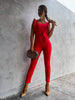 Explosive Elastic Commuter Trend Color Jumpsuit
