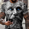 3D Digital Round Neck Short Sleeve T-Shirt