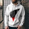 3D Digital Printing Loose Hooded Sweatshirt