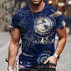3D Digital Round Neck Short Sleeve T-Shirt