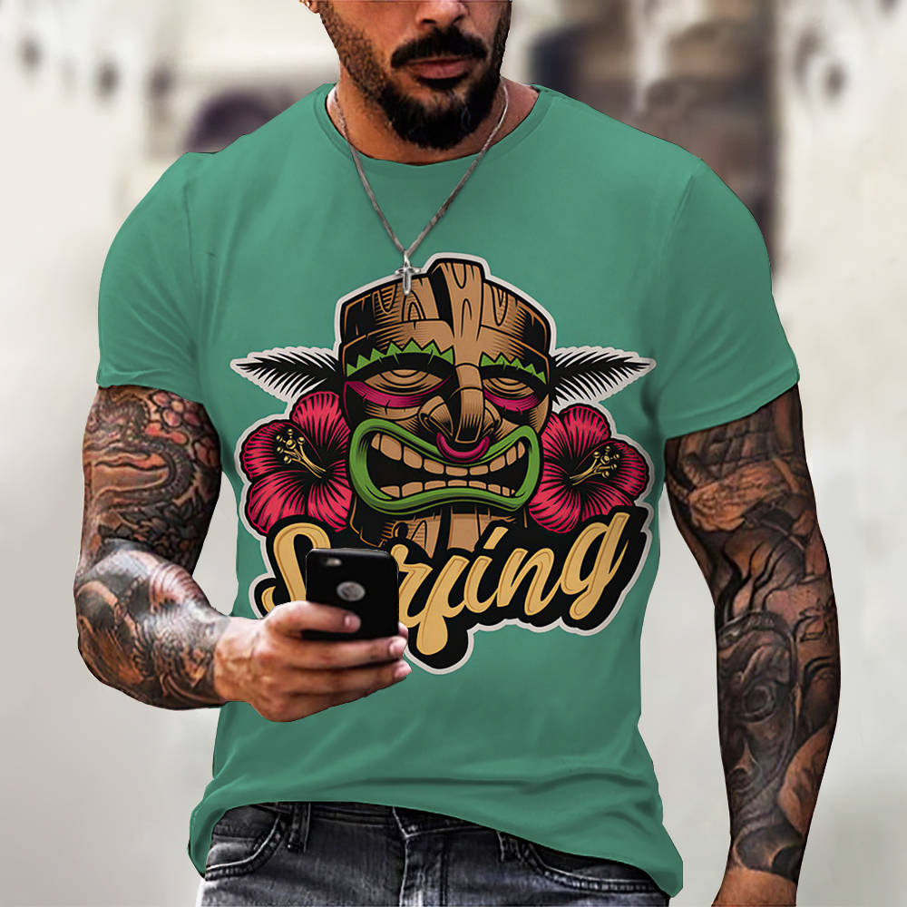 3D Digital Printing Casual Short-Sleeved T-Shirt