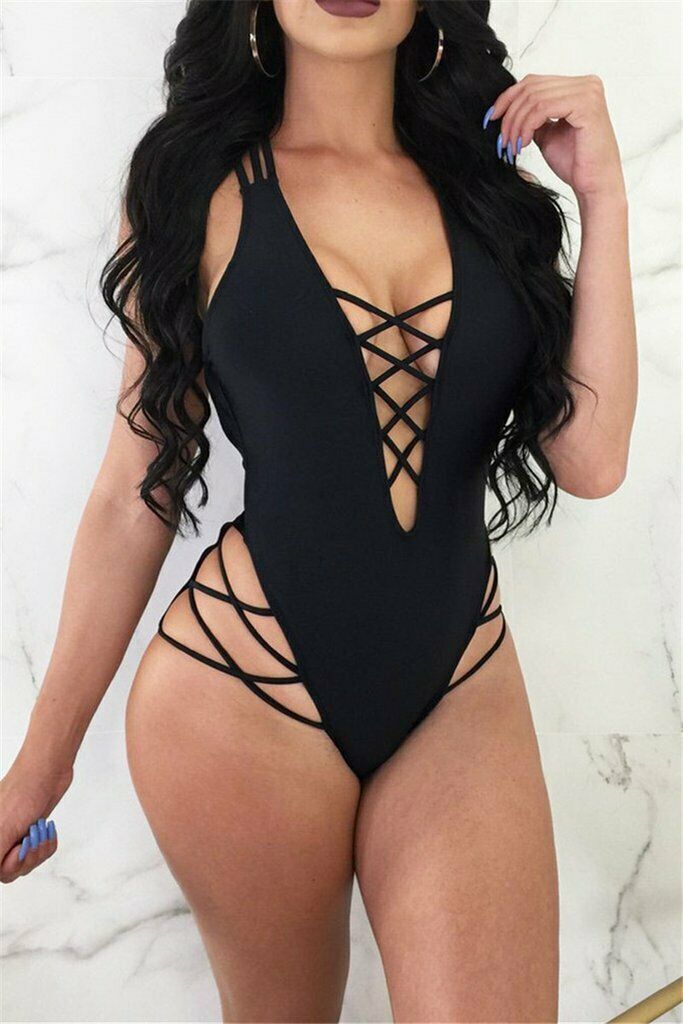 Double Layer One-piece Bikini Swimsuit