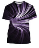 Digital print round neck short sleeve T-shirt