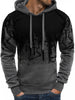 Mens casual sports tethered hooded fleece sweater jacket